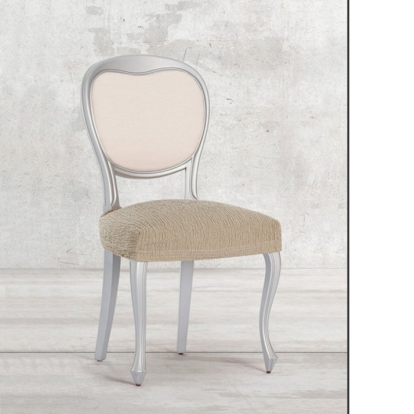 Set 2 huse scaun elastice (sezut), Troya, C/11 Maro deschis