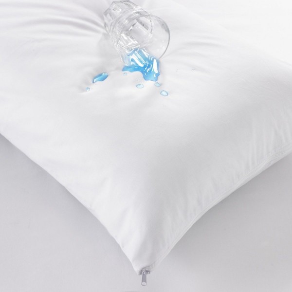 Set 2 protectii perna teflonate, bumbac 100% percale, 50x70cm