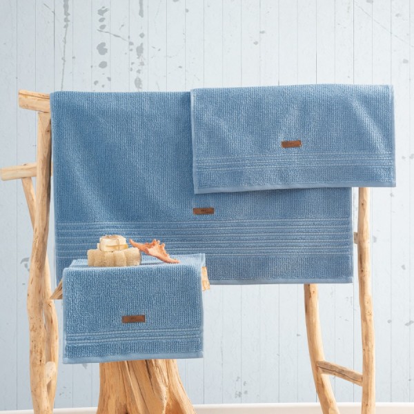 Set 3 prosoape bumbac 100%, Cotton Box, Wellness Sky