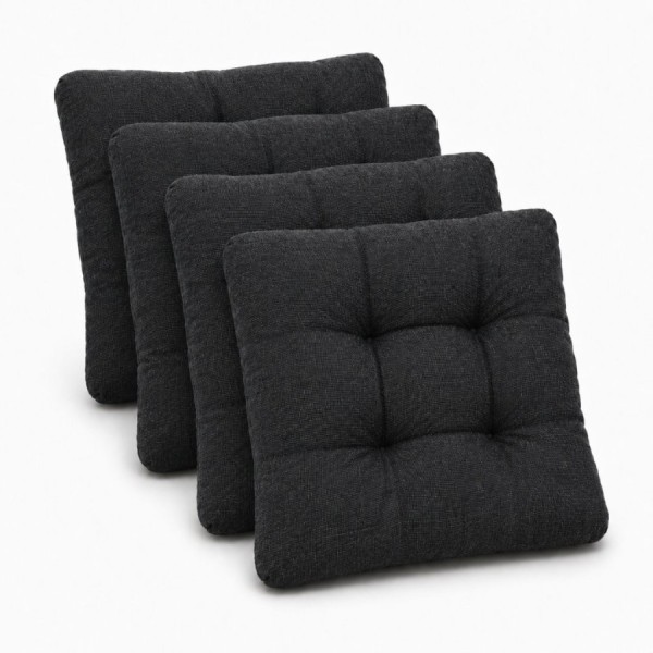 perna scaun sau podea negru 40x40x8 cm pentru terasa si gradina