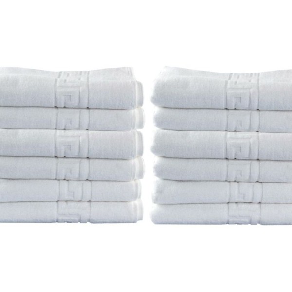 Set promo 12 prosoape 500 grame bumbac 100%, Greek Border, 50x90cm