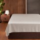 Cearceaf pat dublu 240x260 cm bumbac satinat premium Roz Pudra First Choice