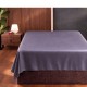 Cearceaf pat dublu 240x260 cm bumbac satinat premium Roz Pudra First Choice