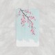 Perdea dus 3D cu 12 inele, 180x200cm, Sakura(floare de cires)