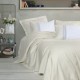 Set Spruce roz pudra– cuvertură pique 60 % bumbac / 40 % bambus, cearceaf și 4 fețe de pernă brodate