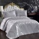 Cuvertura de pat dublu jacquard Beste Crem, Whitney Home