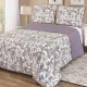 Cuvertură de pat matlasată cu design floral colorat Elegance CVI18 pentru dormitor elegant