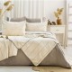Cuvertura muselina Steva Albastru 240x260cm cu 2 fete de perna Saheser