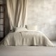 Cuvertura muselina premium Oasis Ecru 230x240 cm, Club Cotton