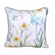 Față de pernă colorată cu ouă de Paște decorate cu motive florale, ideală pentru sărbători vesele