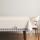 Lenjerie de pat dublu, bumbac ranforce, design bărci cu pânze, bordură carouri