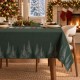 Napron Craciun Checo bumbac 100% verde-rosu cu carouri si accente festive