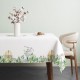 Lenjerie de pat dublu Cotton Club Gizmo cu design de iepurași, în alb, pentru un decor primăvăratic în dormitor