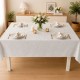 Fata de masa teflonata 120x160 cm crem cu imprimeu ornamental F20
