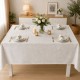Fata de masa teflonata 120x160 cm crem cu imprimeu ornamental F20