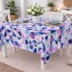 Fata de masa rotunda 140 cm bumbac teflonat Geometric mov/albastru, fabricata in Romania