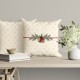 Set 2 fete de perna Craciun Holly 50x70cm din bumbac 100% cu clopotei si crengute de brad