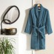 Halat de baie cu guler sal TAC, din bumbac 100%, marime L/XL, culoare bej camel