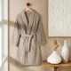 Halat de baie cu guler sal TAC, din bumbac 100%, marime L/XL, culoare bej camel