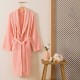 Halat de baie cu guler sal TAC, din bumbac 100%, marime L/XL, culoare roz