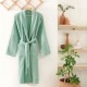 Halat de baie cu guler sal TAC, din bumbac 100%, marime L/XL, culoare bej camel