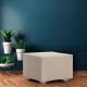 Husa colțar stanga cu recliner, bielastică 250–360 cm, Premium ROC, C/0 bej deschis– fixare perfectă și aspect modern