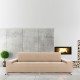 Husa colțar stanga cu recliner, bielastică 250–360 cm, Premium ROC, C/01 bej– fixare perfectă și aspect modern