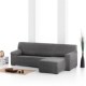 Husa colțar stanga cu recliner, bielastică 250–360 cm, Premium ROC, C/01 bej– fixare perfectă și aspect modern