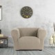 Set 2 huse scaun bielastice Premium ROC 40–50 cm bej inchis C/11 - fixare perfectă și aspect modern