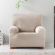 Husa colțar stanga cu recliner, bielastică 250–360 cm, Premium ROC, C/0 bej deschis– fixare perfectă și aspect modern