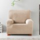 Husa colțar stanga cu recliner, bielastică 250–360 cm, Premium ROC, C/01 bej– fixare perfectă și aspect modern