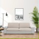 Husa colțar stanga cu recliner, bielastică 250–360 cm, Premium ROC, C/0 bej deschis– fixare perfectă și aspect modern