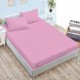 husa de pat gri deschis din damasc policoton cu doua fete de perna pentru saltele 160x200 si 180x200