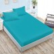 husa de pat gri deschis din damasc policoton cu doua fete de perna pentru saltele 160x200 si 180x200