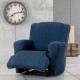 Husa elastica fotoliu cu recliner, Troya, C/8 Bordo