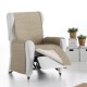 Husă matlasată reversibilă pentru fotoliu, în culori antracit și gri deschis, design modern și protecție confortabilă pentru mobilier.