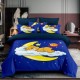 Lenjerie 3D finet 1 persoana, 3 piese, Bulldog Viking