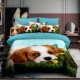 Lenjerie 3D finet 1 persoana, 3 piese, Bulldog Viking