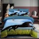 Lenjerie 3D finet 1 persoana, 3 piese, Bulldog Viking