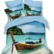 Lenjerie de pat 3D din finet cu 6 piese, Pucioasa, model pisică bengaleză gri, cod FN3D71, design realist și adorabil