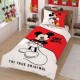Pătură de lux Disney Mickey Mouse Classic Red, 160x220 cm, bumbac 100%