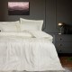 Lenjerii de pat bambus si bumbac Stripe Bej cu design elegant si textura moale