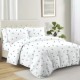 Lenjerie de pat bumbac 100% Deluxe Pucioasa Della cu fluturi pastel, 4 piese