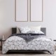 Lenjerie de pat Bahar Home Lexi Gri geometric modern din bumbac 100% ranforce 145 TC