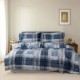Lenjerie de pat dublu bumbac 100% ranforce Bahar Home Carlo carouri verzi