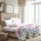 Lenjerie pat bumbac ranforce Bahar Home North Blue cu forme geometrice