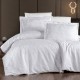 Lenjerie de pat First Choice Lucas Roz Pudra bumbac satinat 220 TC cu imprimeu frunze tropicale roz pal