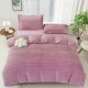 Lenjerie de pat cocolino Line galbena pentru pat dublu, material moale de inalta densitate, ideal pentru sezonul rece.
