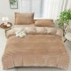 Lenjerie de pat cocolino Line galbena pentru pat dublu, material moale de inalta densitate, ideal pentru sezonul rece.