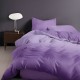 Lenjerie de pat cu elastic finet degrade mov fucsia 6 piese cu cearceaf elastic și 4 fețe de pernă